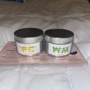 Trader Joe's Scented Candle Set - Pineapple Cilantro and Watermelon Mint